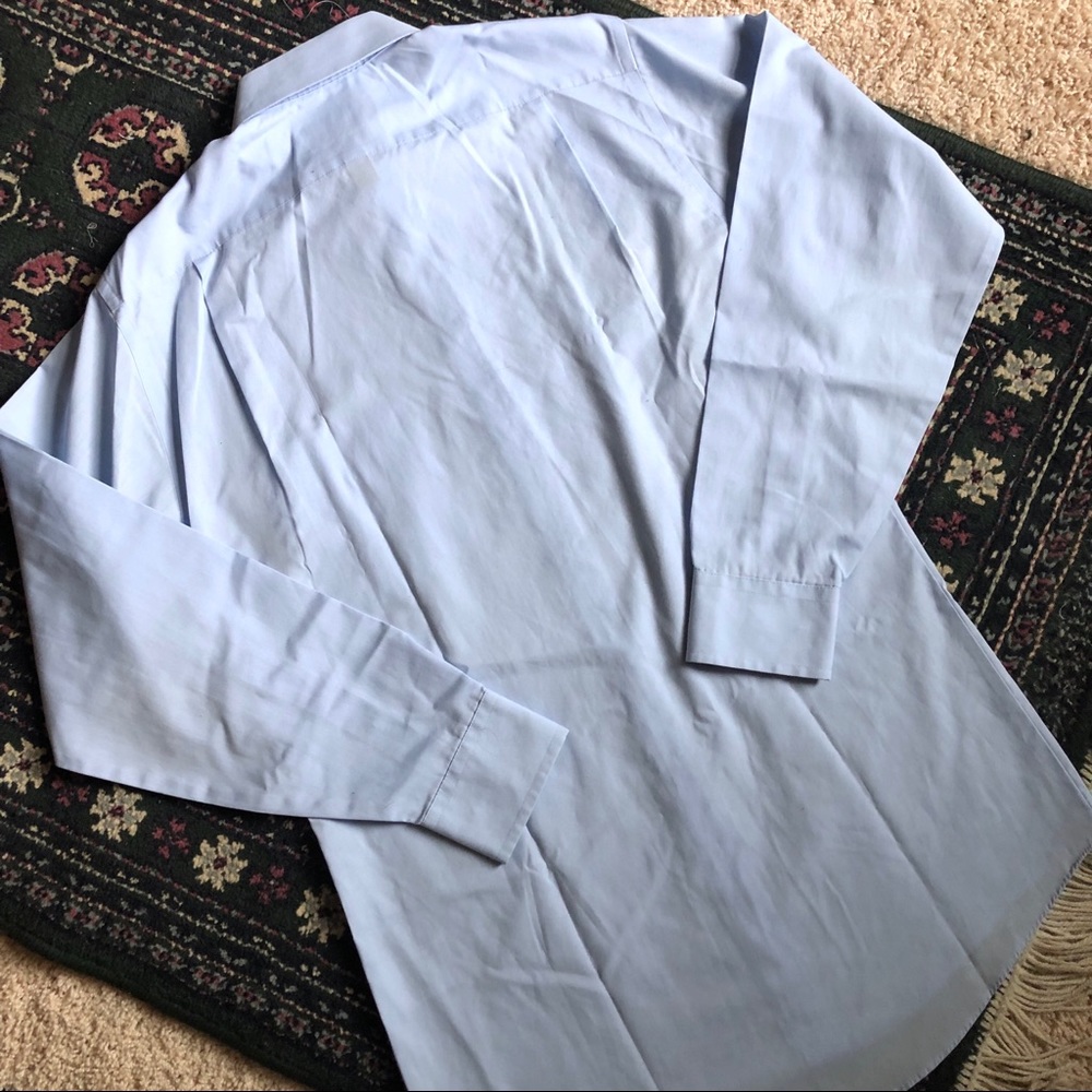 NWOT Stafford blue button down dress shirt - Picture 6 of 6